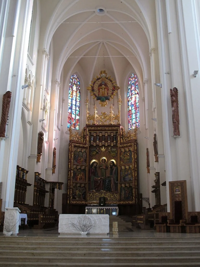 Architecture of Archcathedral Basilica of the Holy Family, Częstochowa, Poland