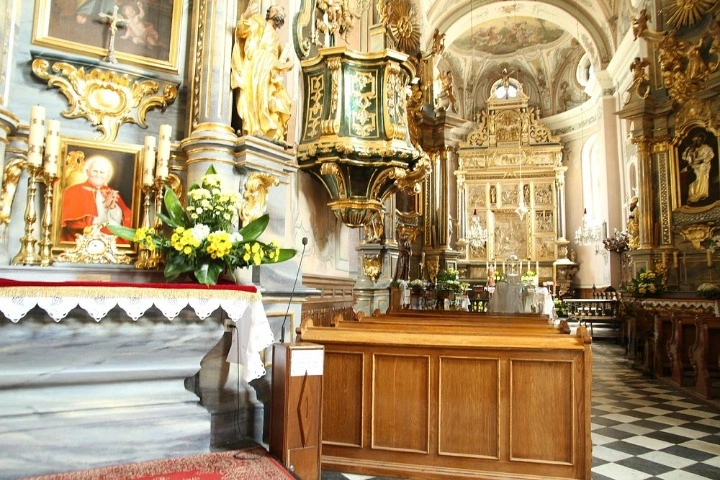 Architecture of Basilica of the Assumption of the Blessed Virgin Mary, Rzeszów, Poland