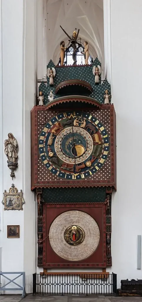 Astronomical clock in St. Mary's Church