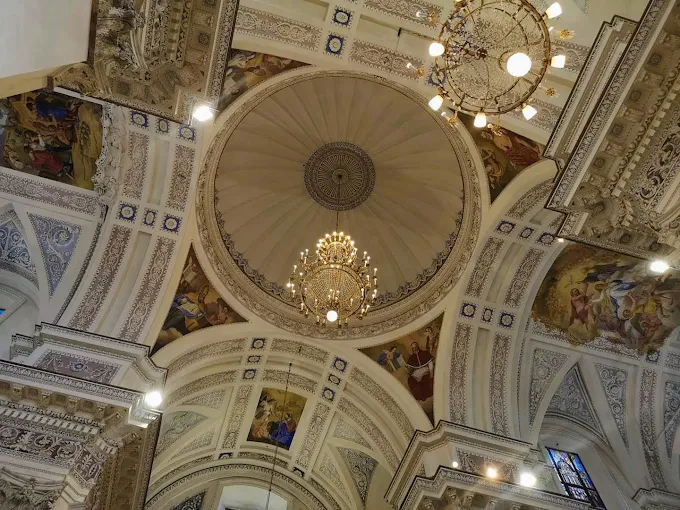Basilica Sanctuary of the Most Holy Mary of Mazzaro, Mazzarino, Sicily, Italy arch