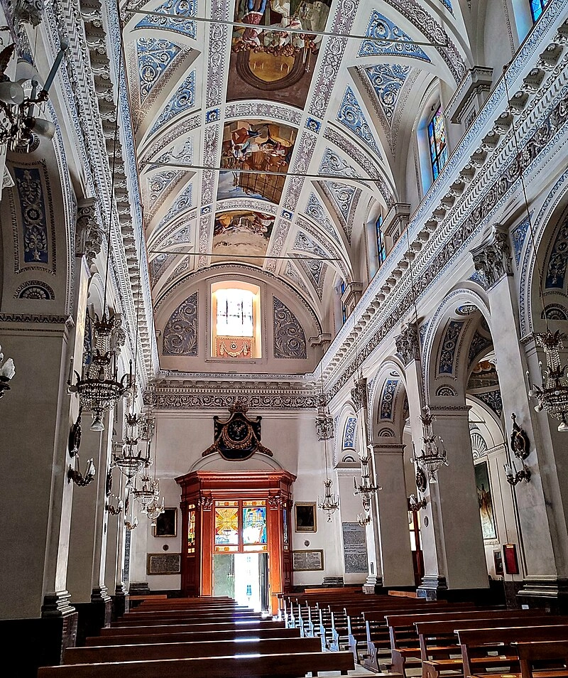 Basilica Sanctuary of the Most Holy Mary of Mazzaro, Mazzarino, Sicily, Italy centre nav