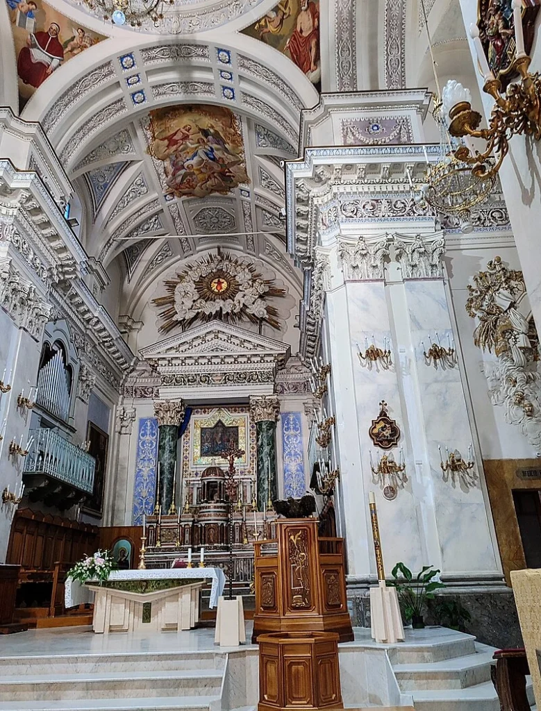 Basilica Sanctuary of the Most Holy Mary of Mazzaro, Mazzarino, Sicily, Italy high