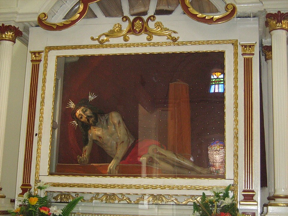 Basilica of Our Lady of Mercies, Yarumal, Colombia fallen christ