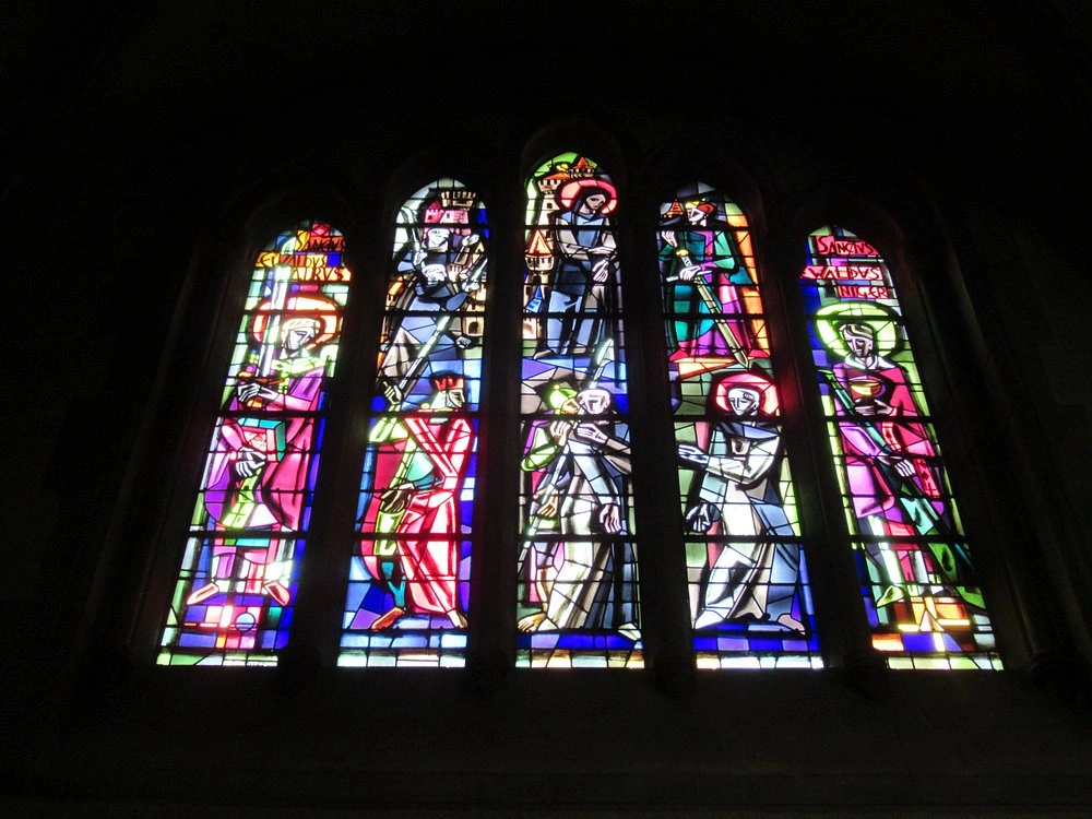 Basilica of Saint Willibrord, Echternach, Luxembourg rose window