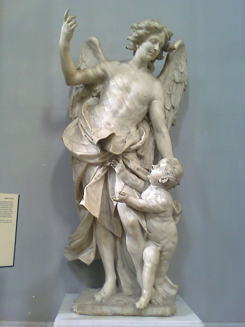 Basilica of San Paolo Maggiore, Naples - Angel statue