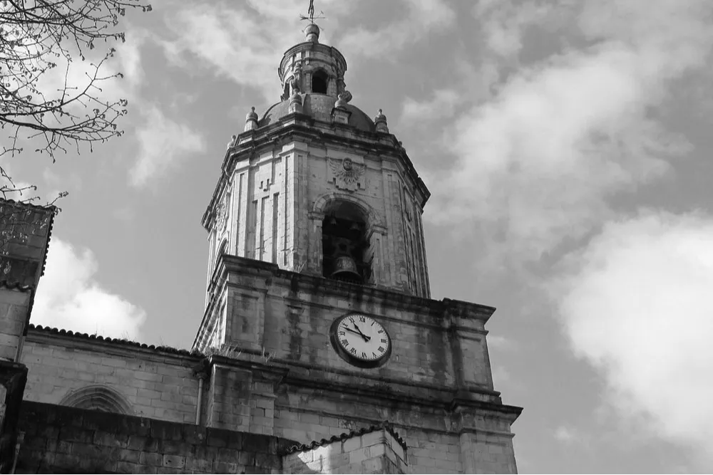 Basilica of Santa Maria, Portugalete, Spain The Baroque Tower-modified