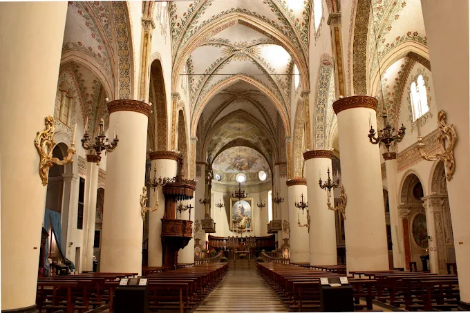 Basilica of Santa Maria delle Grazie, Cortemaggiore, Italy internal