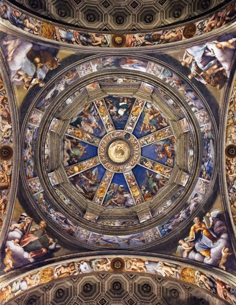 Basilica of Santa Maria di Campagna, Piacenza - dome frescoed