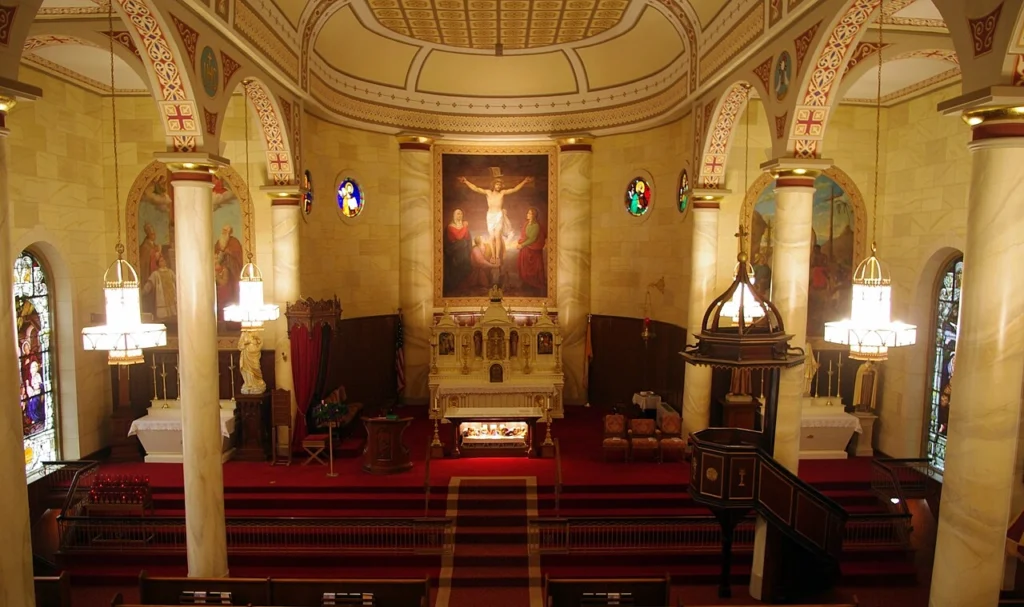 Basilica of St. Francis Xavier, Vincennes, Indiana, United States interior