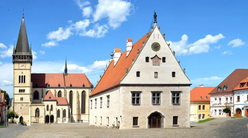 Basilica of St. Giles, Bardejov, Slovakia intro