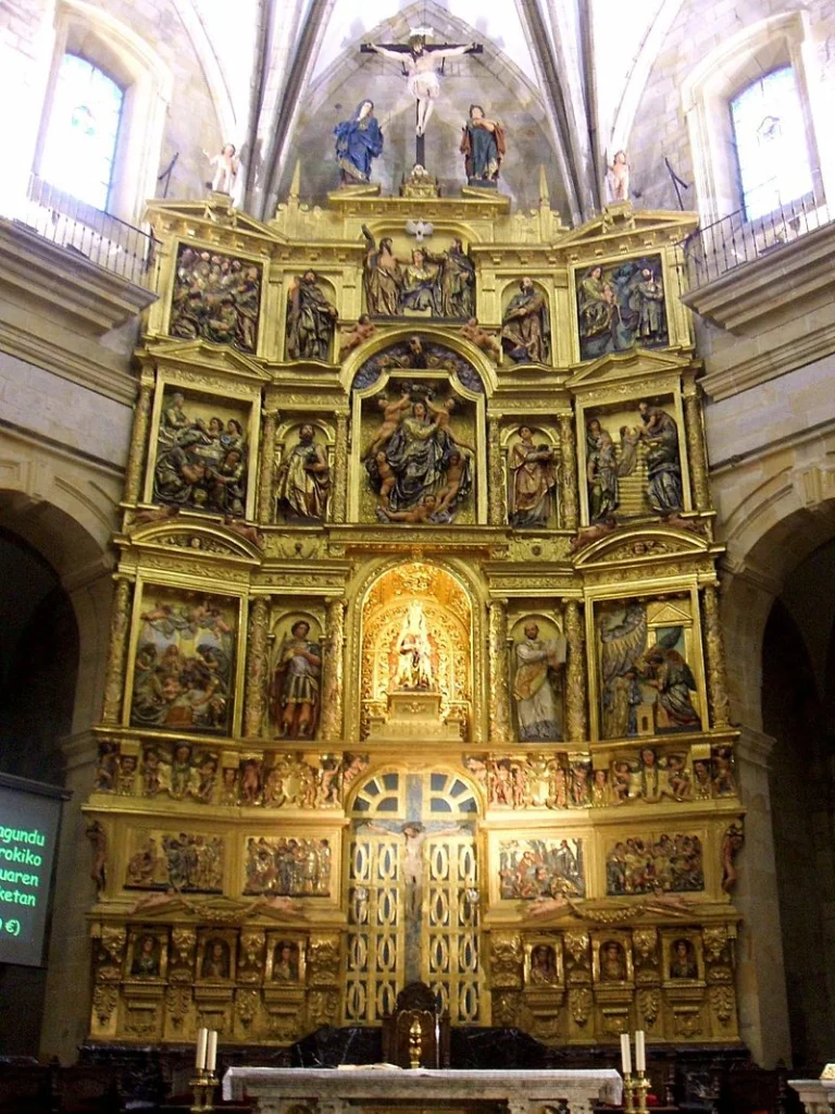 Basilica of St. Mary, Durango, Spain main altar
