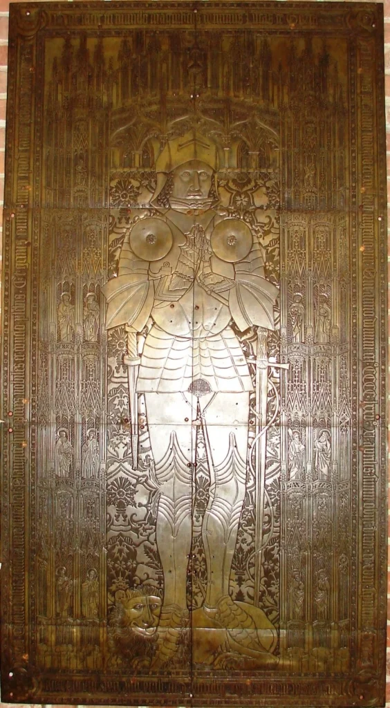 Basilica of Sts. Peter and Paul, Poznań, Poland Vischer plaque from the tombstone of voivode