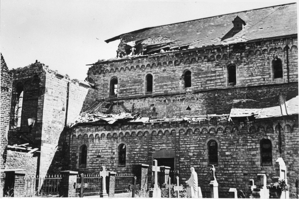 Basilica of Sts. Wiro, Plechelm and Otger Sint-Odiliënberg, Netherlands war