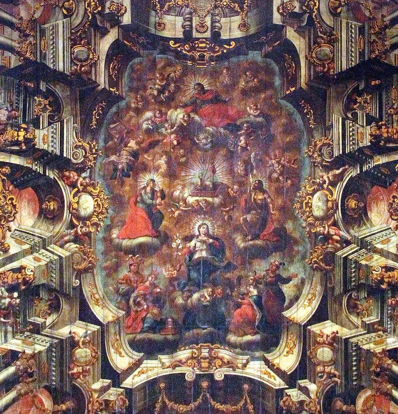 Basilica of the Immaculate Conception, Salvador, Brazil ceiling painting