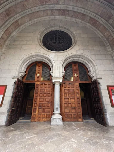 Basilica of the Sacred Heart, Gijón, Spain main facade