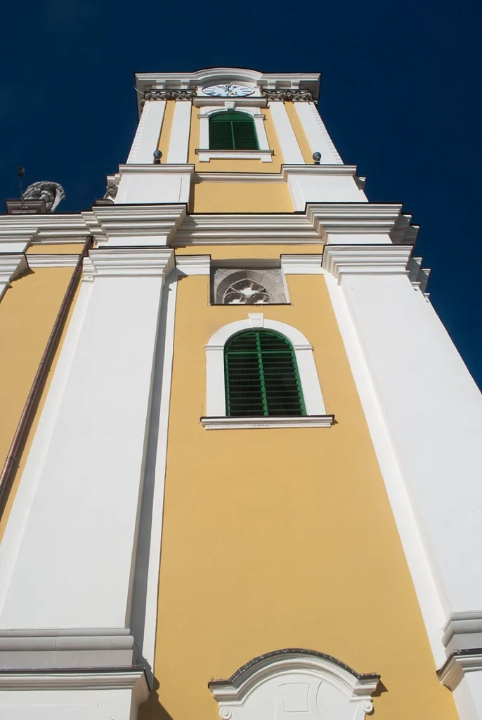 Cathedral Basilica of St. Stephen the King, Székesfehérvár, Hungary north (left) tower
