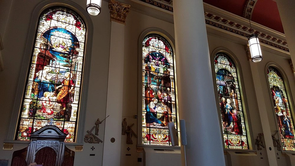 Cathedral Basilica of the Immaculate Conception, Mobile, Alabama Satin glass