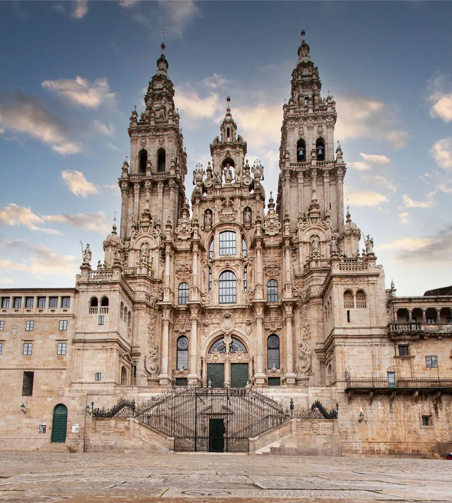 Cathedral-of-Santiago-de-Compostela-Galicia,-Spain