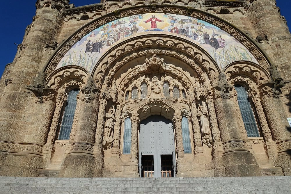 Expiatory Temple of the Sacred Heart, Barcelona, Spain the cryt