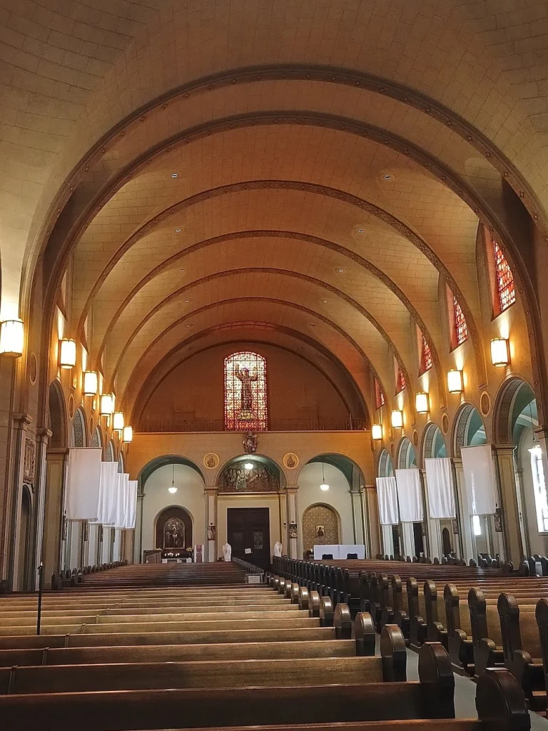 Francis of Assisi stained glass window San Francisco, California,