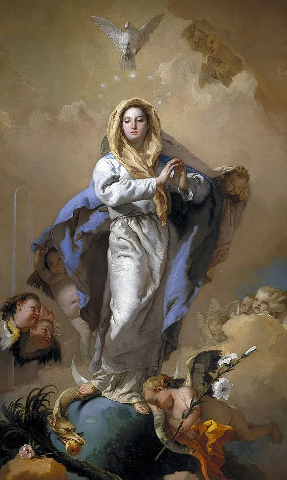 Immaculate conception of lady