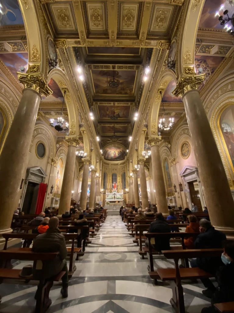 Interior Design of Basilica Shrine of the Sacred Heart of Jesus and St. Anthony, Messina, Italy