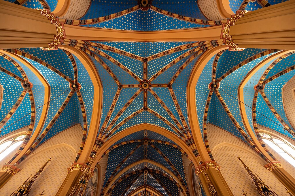 Interior of St. Stephen and Our Lady of Bogucice in Katowice