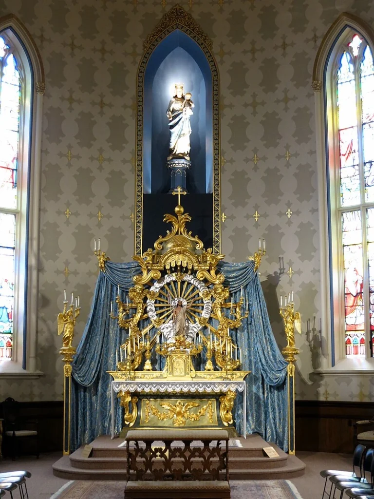 Lady Chapel with Bernini Altar Basilica of the Most Sacred Heart, Notre Dame, Indiana, USA