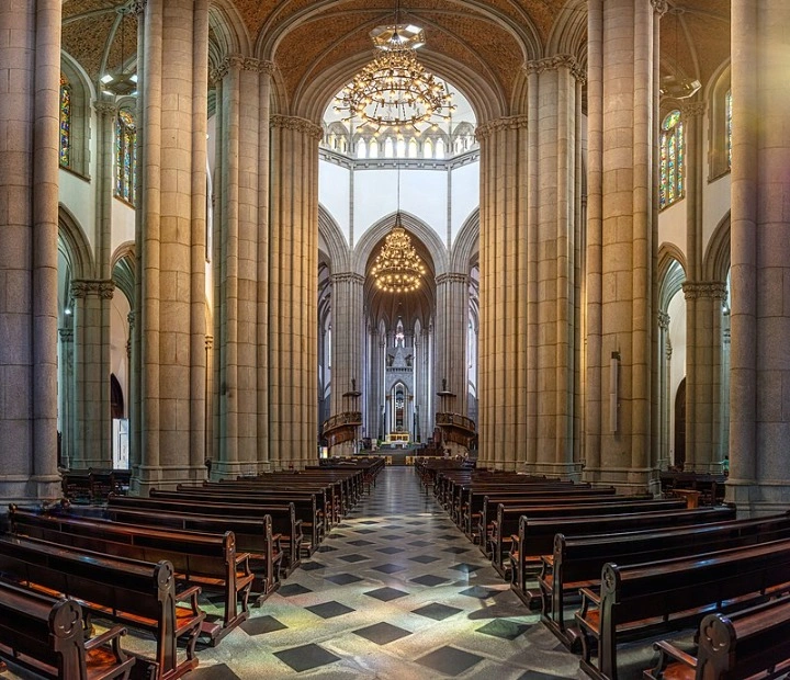 Metropolitan Cathedral of Our Lady Assumption and Saint Paul, Sao Paulo, Brazil interior