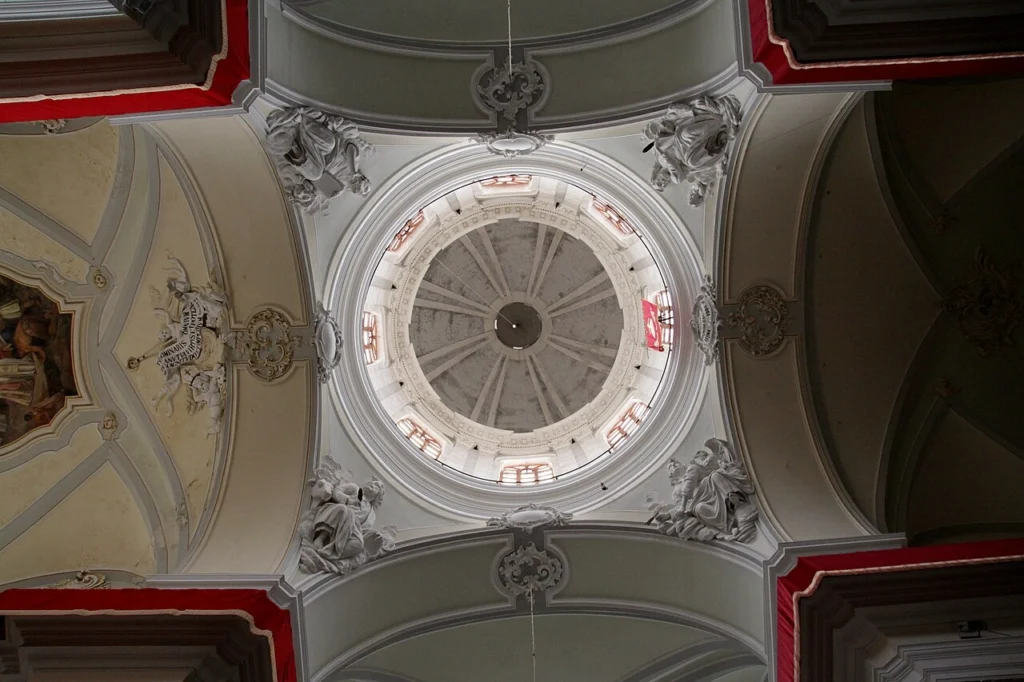 Architecture of Mother Church of St. Nicholas and the Most Holy Savior, Militello in Val di Catania, Italy