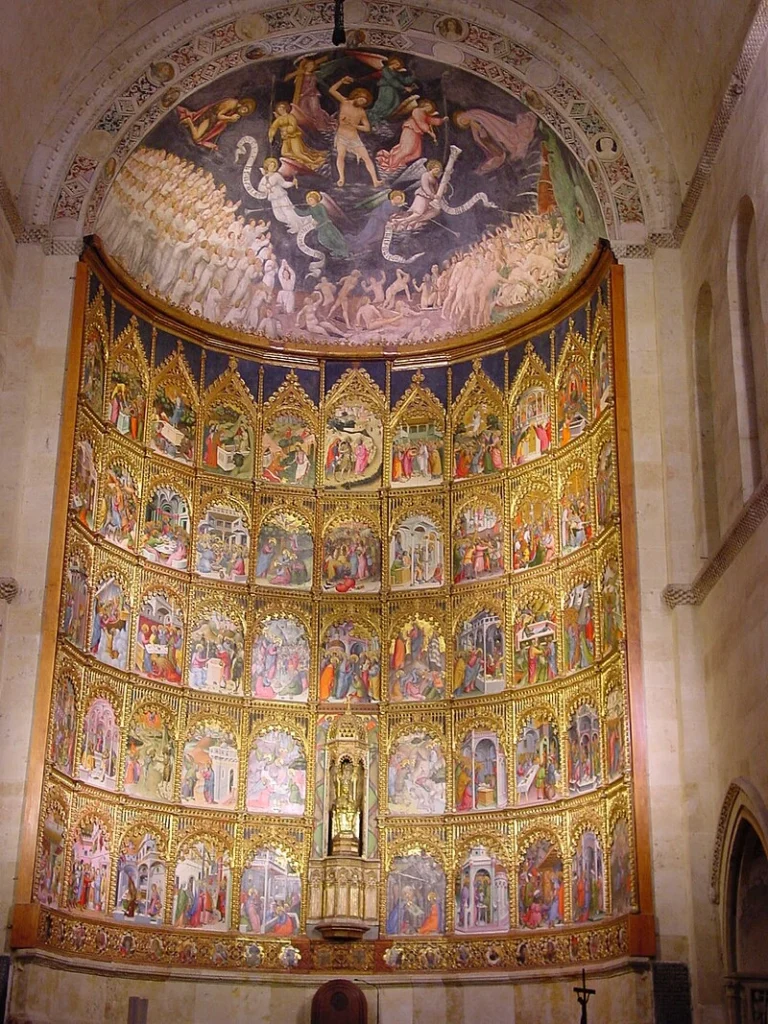 Old Cathedral of Saint Mary of the Siege, Salamanca, Spain main altar