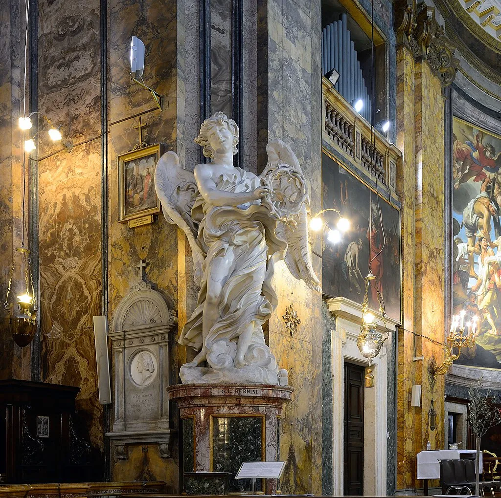 Sant'Andrea delle Fratte, Rome - Statues by Gian Lorenzo Bernini