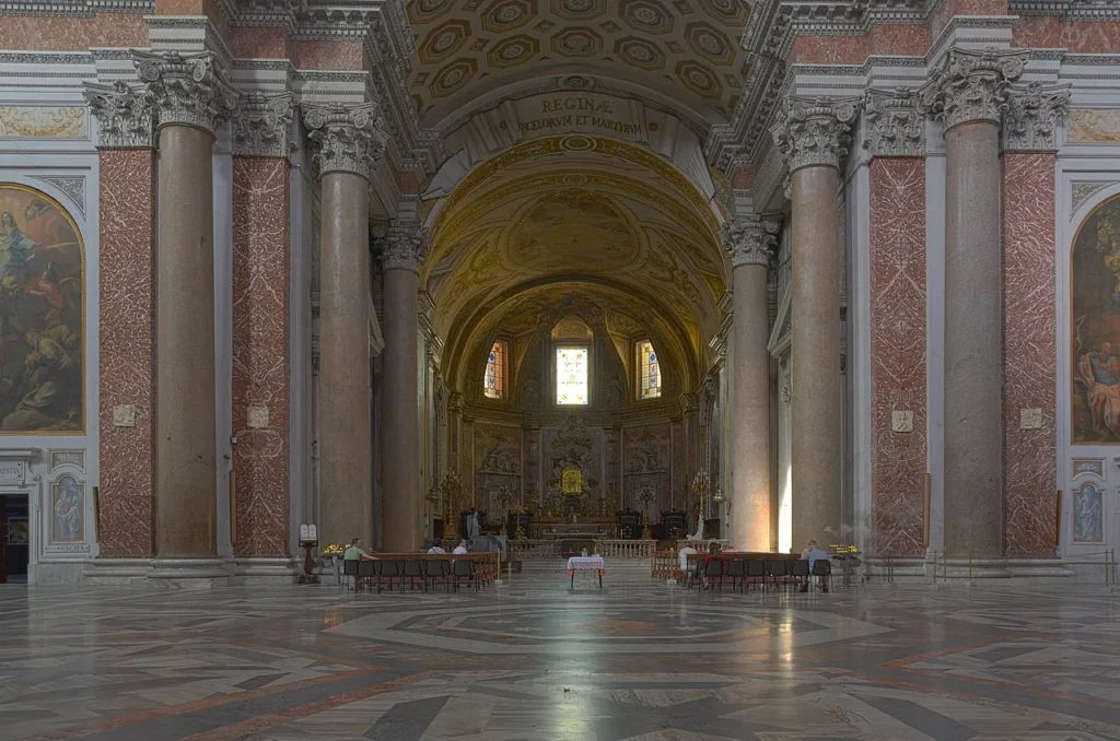 St. Mary of the Angels and the Martyrs, Rome - turned passage