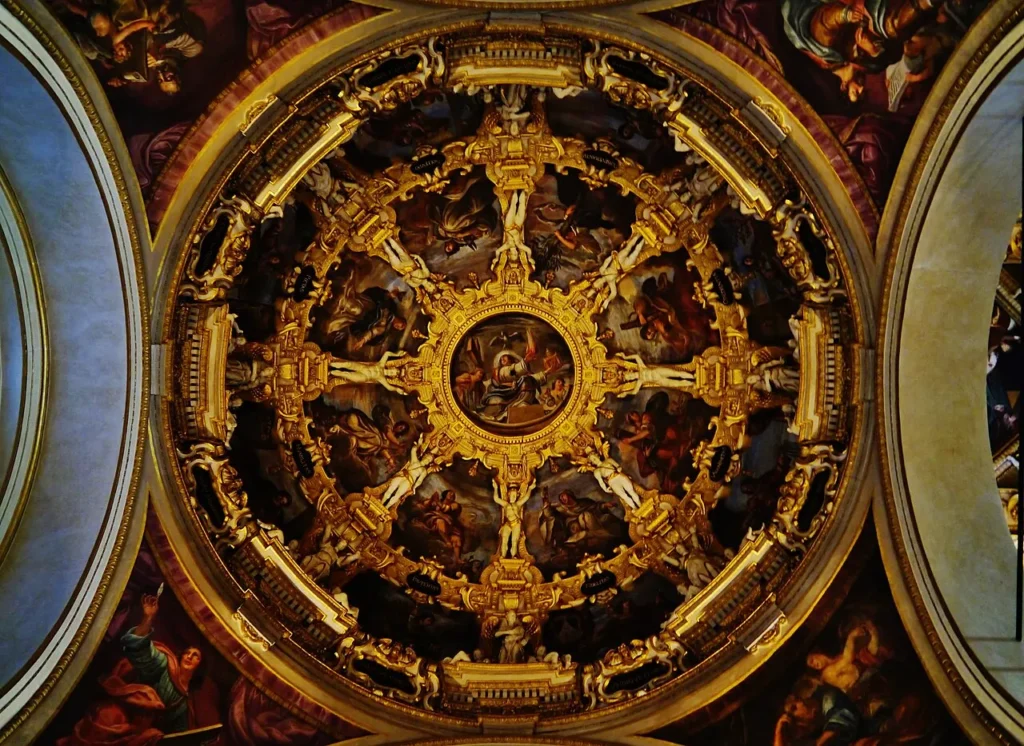 Temple of the Blessed Virgin of Ghiara, Reggio Emilia - Dome of the Evangelists