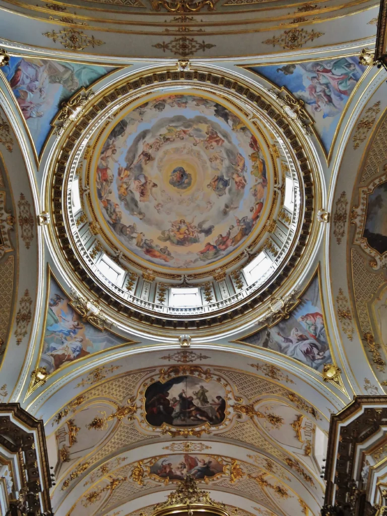The Dome of Cathedral Basilica of St. Alexander, Bergamo, Italy-min