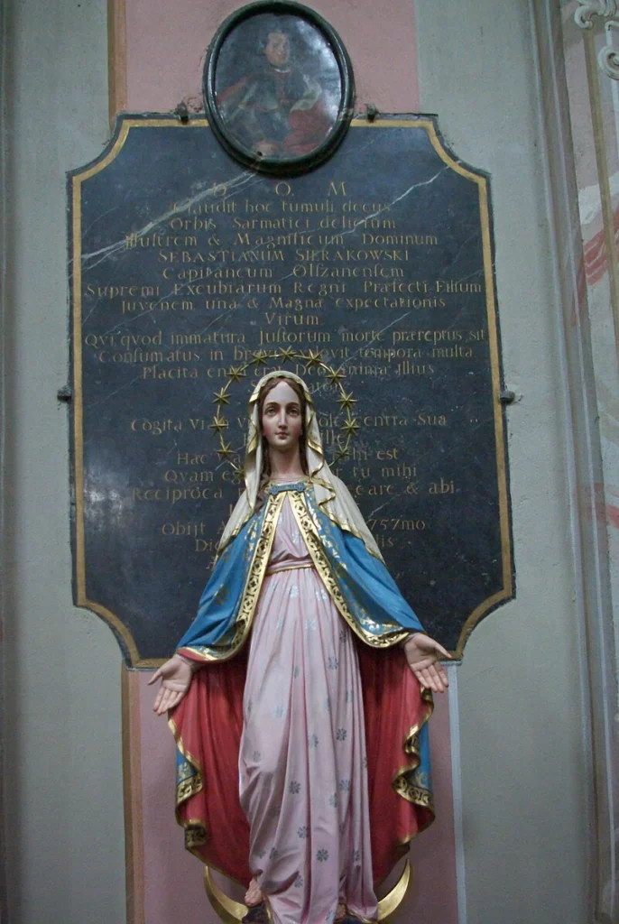 Transfiguration of the Lord, Brzozów, Baptismal font in the chapel of St. Anne