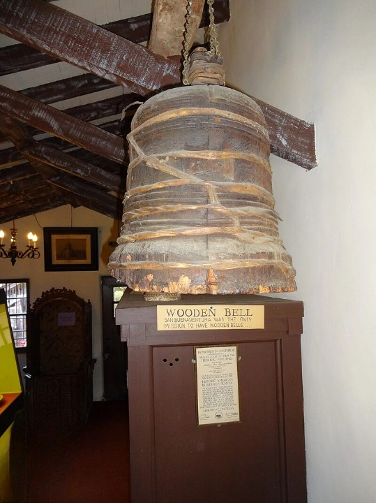 Wooden bell, Mission San Buenaventura Ventura, California